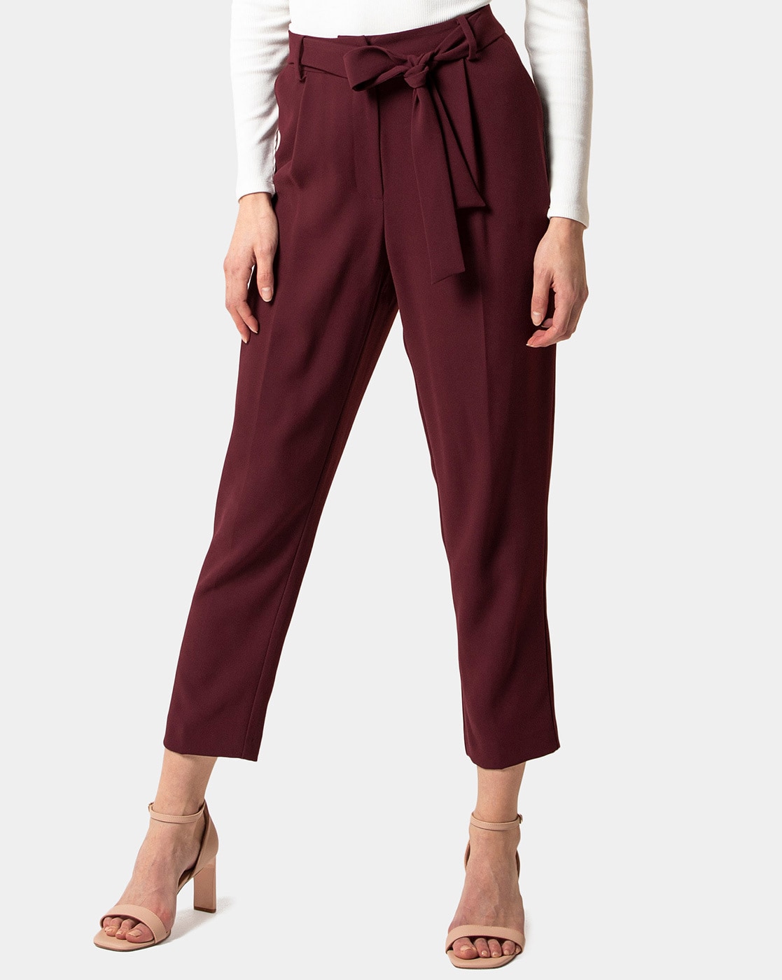 Buy Wine Trousers & Pants for Women by Forever New Online