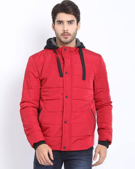 puma red quilted jackets