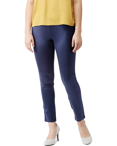 Tapered Fit Pant with Elasticated Waistband Price in India