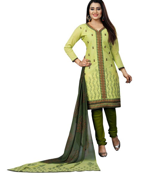 Textured Unstitched Dress Material Price in India