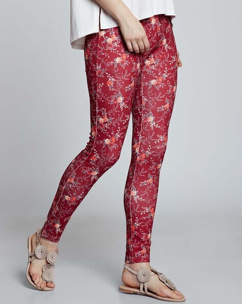 Buy Red Trousers & Pants for Women by Cover Story Online