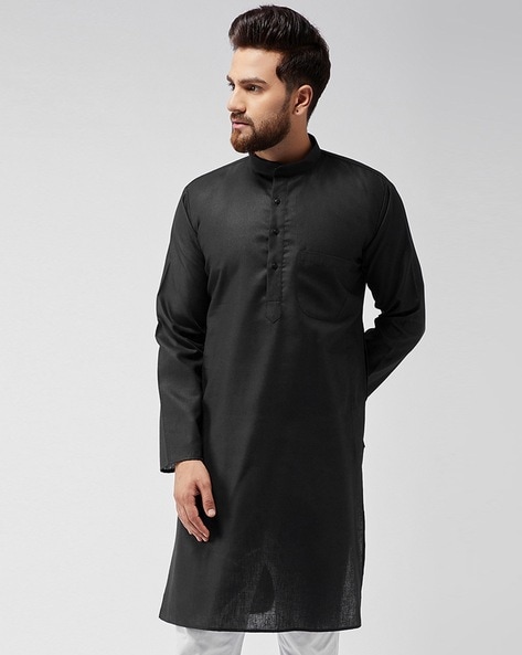 Sojanya Straight Kurta with Mandarin Collar