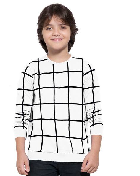 Buy White Tshirts for Boys by MANIAC 