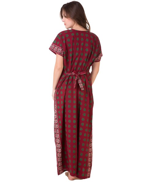 Buy Maroon Nightshirts&Nighties for Women by Masha Online