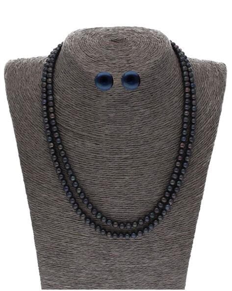 Black Bead Necklace - Buy Black Bead Necklace online in India