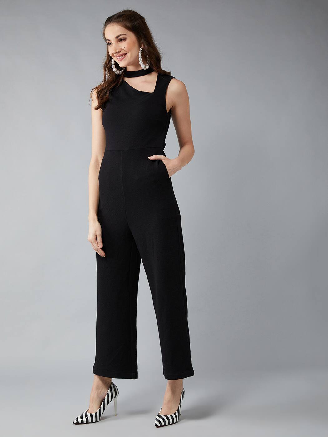 Black jumpsuit myntra Clearance