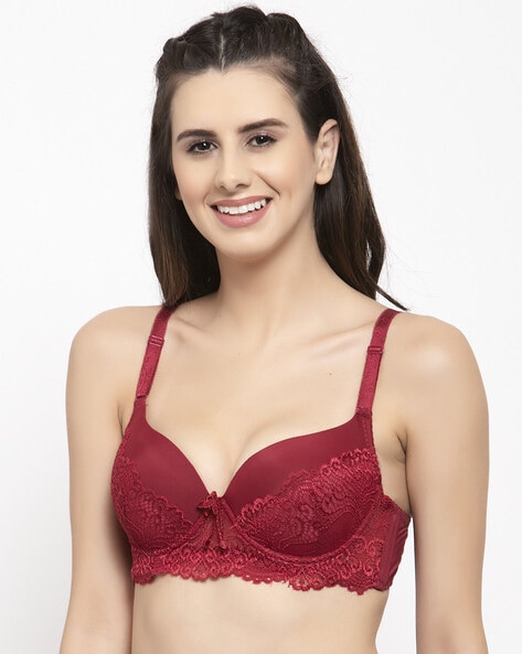 Buy Maroon Bras for Women by Quttos Online