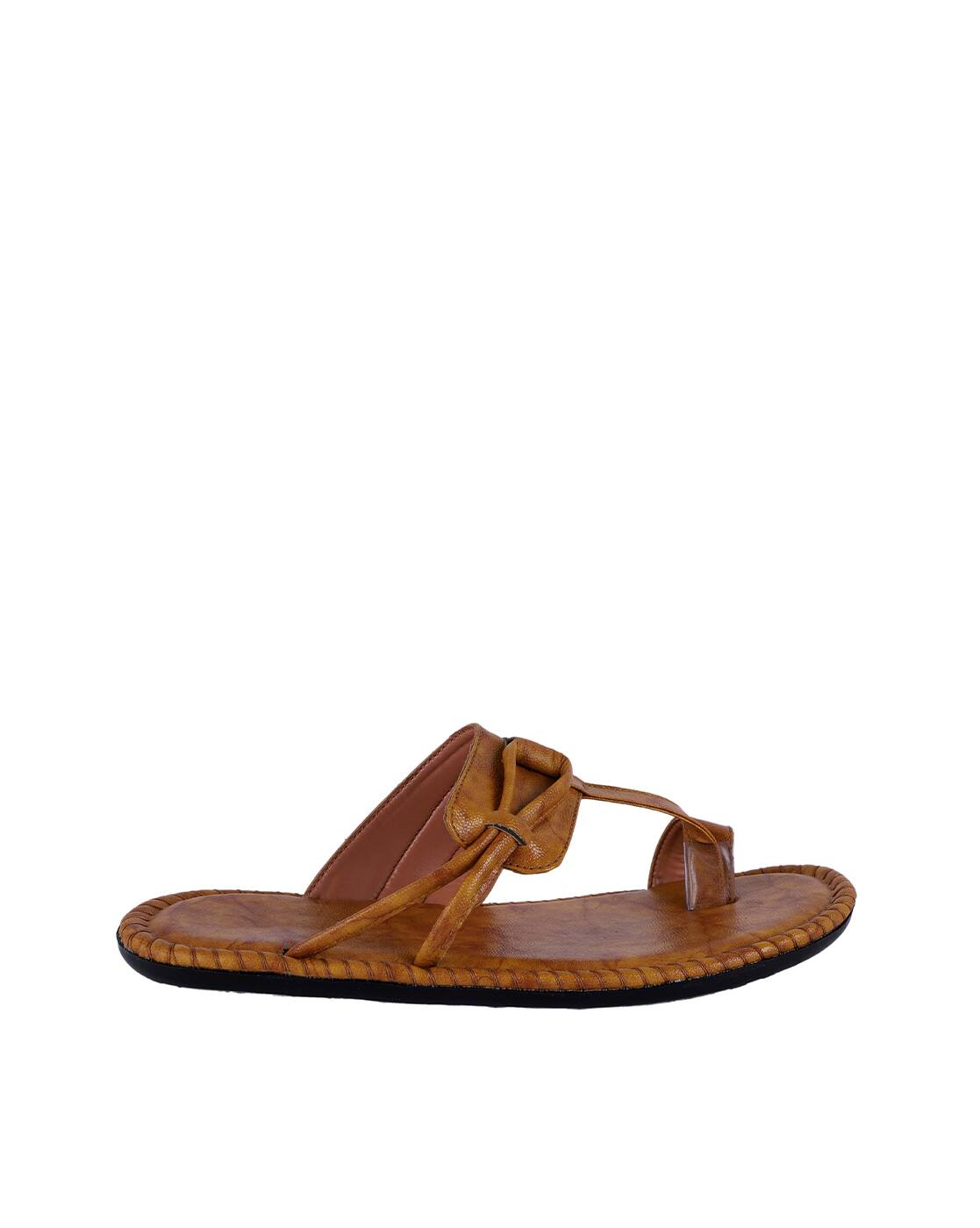 Buy Tan Brown Flip Flop u0026 Slippers for Men by AUSTINJUSTIN Online | Ajio.com