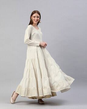 long simple anarkali