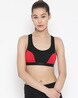 Panelled Sports Bra with Adjustable Straps