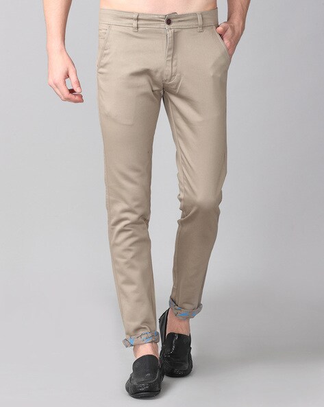 Tapered Fit Trousers with Insert Pockets