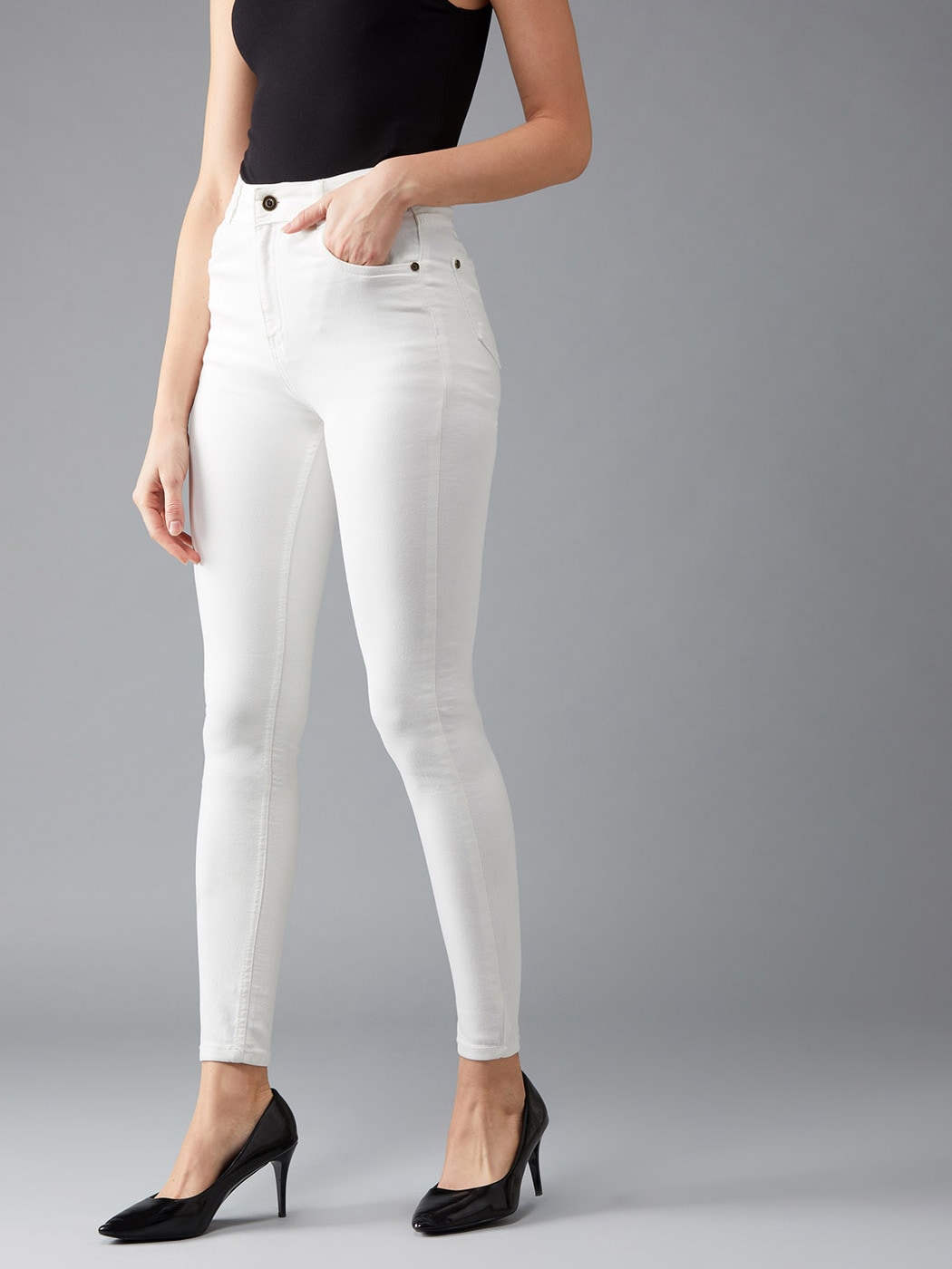 white colour ki jeans