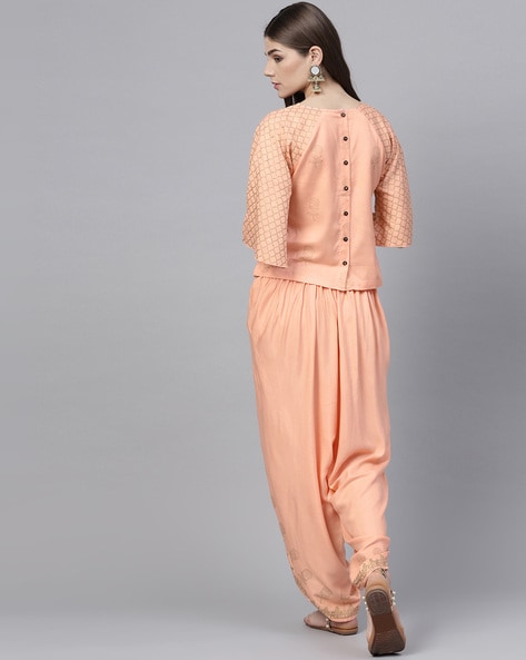 Buy Peach Suit Sets for Women by Bitterlime Online