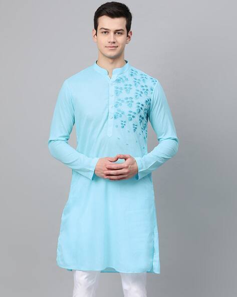 Buy Blue Kurtas for Men by SEE DESIGNS 