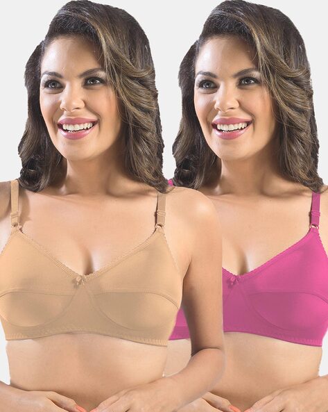 Shop Nude Pack of 2 Molded Cup Bra Online