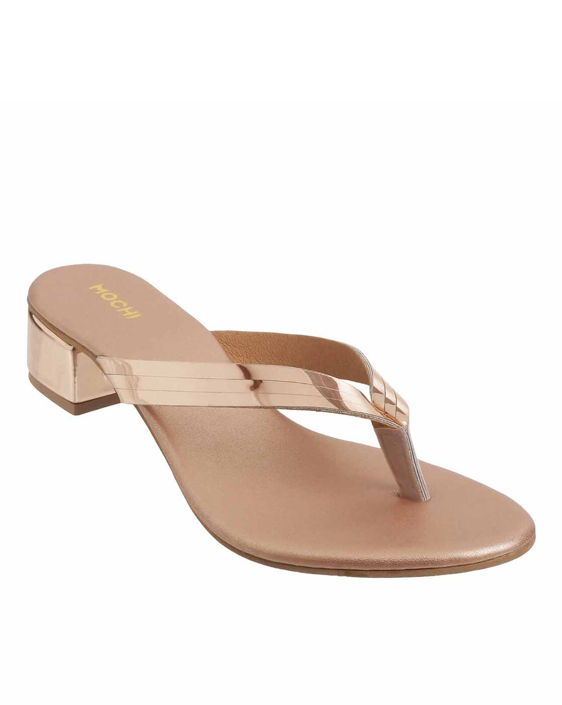 Buy Cream Flat Sandals for Women by Mochi Online | Ajio.com