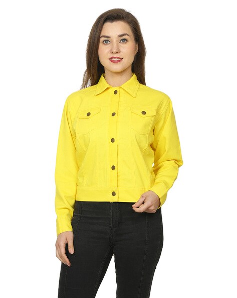 Buy Yellow Jackets & Coats for Women by GSAMALL Online