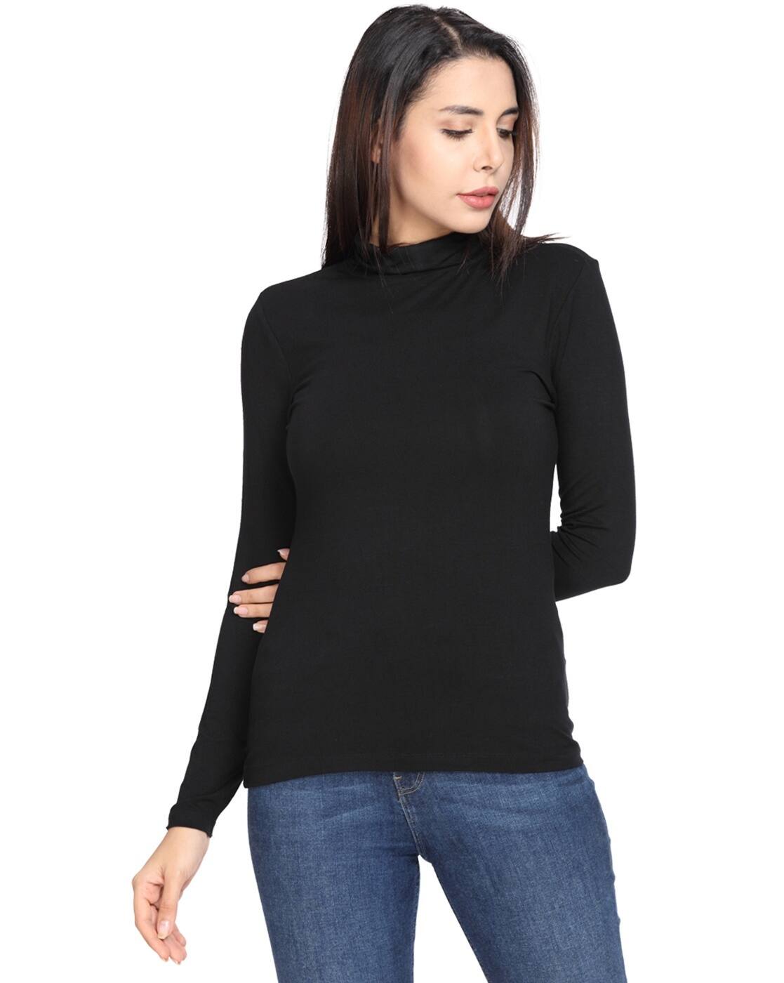 Buy Black Tshirts for Women by 