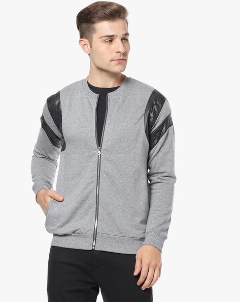 Panelled Zipper-Front Jacket