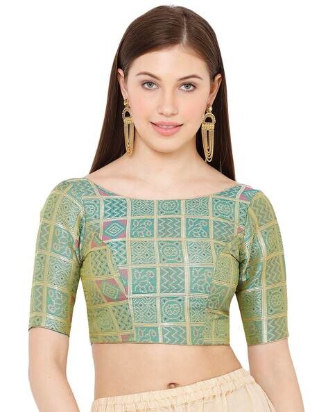 Buy Green Blouses for Women by SALWAR STUDIO Online