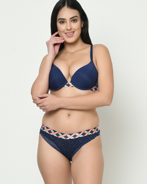 Buy Blue Lingerie Sets for Women by Curvy Love Online