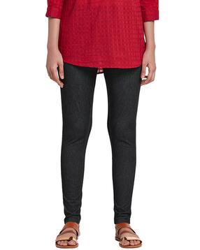 Black Leggings for Women by Go Colors 