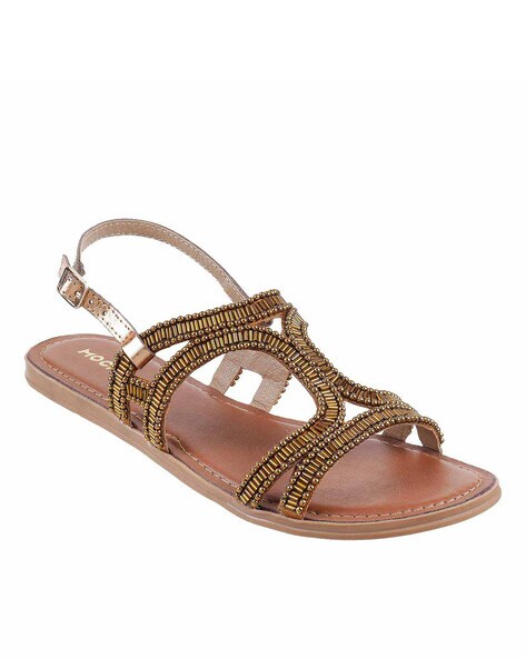 Buy > bronze flat sandals > in stock