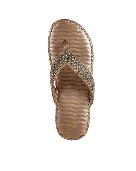 Buy Bronze Heeled Sandals for Women by Mochi Online