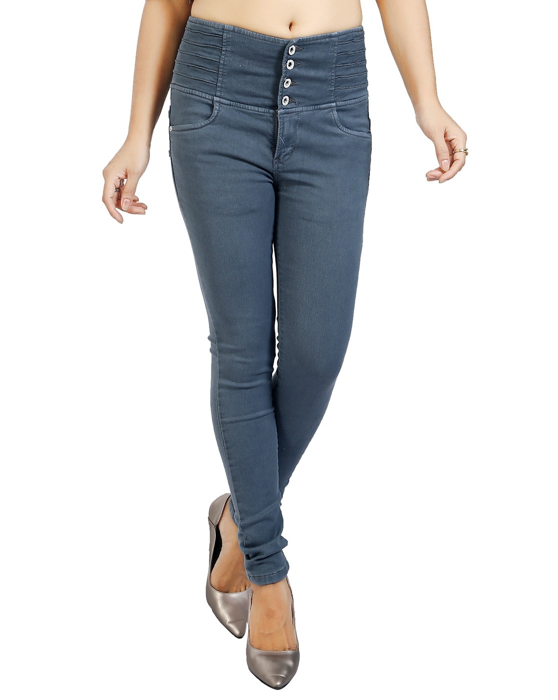Buy Dark Grey Jeans & Jeggings for Women by Fck-3 Online