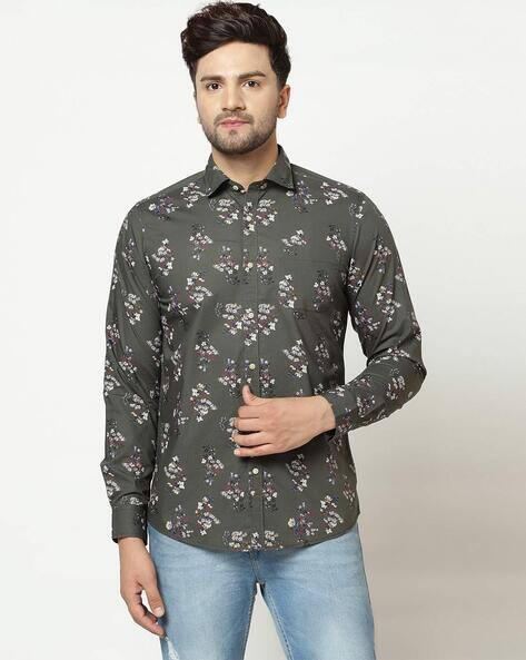 Buy Olive Green Shirts for Men by 