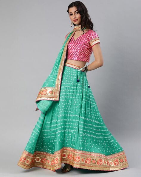 Buy Festival Wear Purple Mirror Work Chinnon Lehenga Choli Online From  Surat Wholesale Shop.