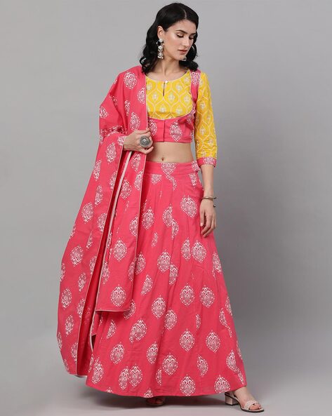 AKS Couture Printed Stitched Lehenga Choli - Buy AKS Couture Printed  Stitched Lehenga Choli Online at Best Prices in India | Flipkart.com