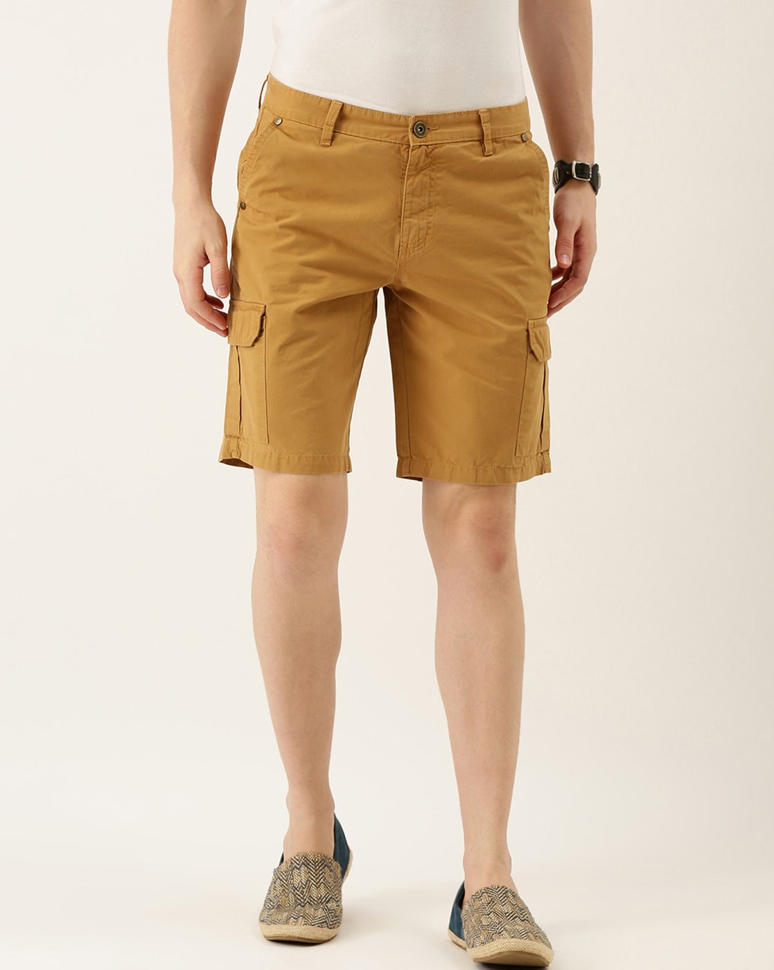 slim leg cargo shorts