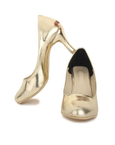 Buy Gold Heeled Shoes for Women by WALKFREE Online