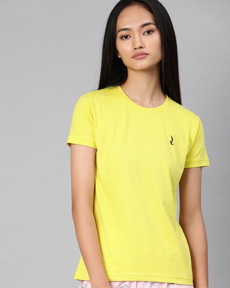 ladies yellow t shirt