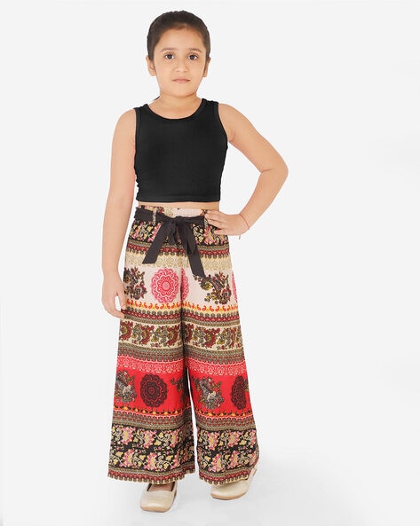 Casual Wear Kids Cotton Top with Palazzo Pant Set Age 2  12 years