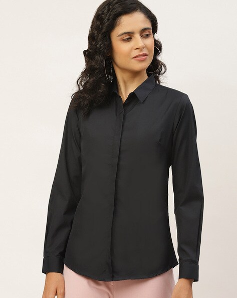 Buy Hancock Women's Slim Fit Formal Shirt