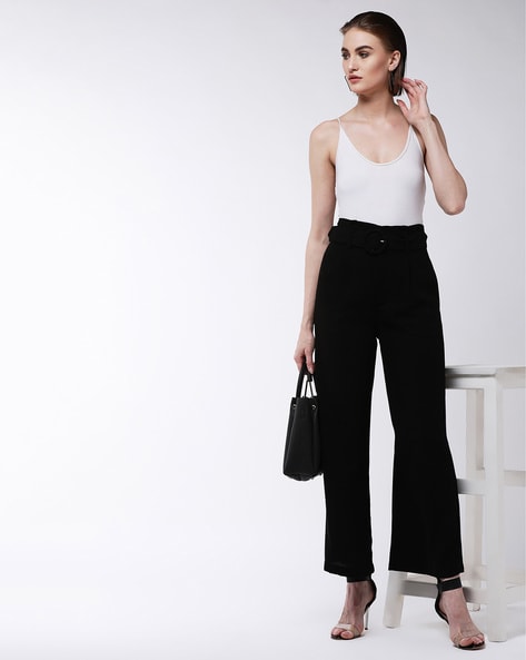 Buy Black Trousers & Pants for Women by Magre Online