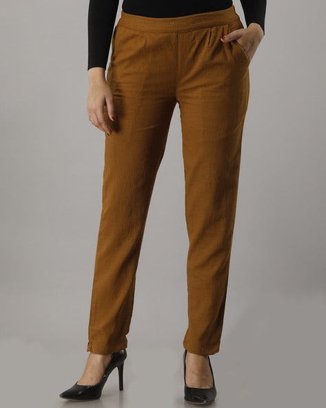 Golden Ladies Trousers at best price in Kolkata by W For Woman | ID:  17100631748