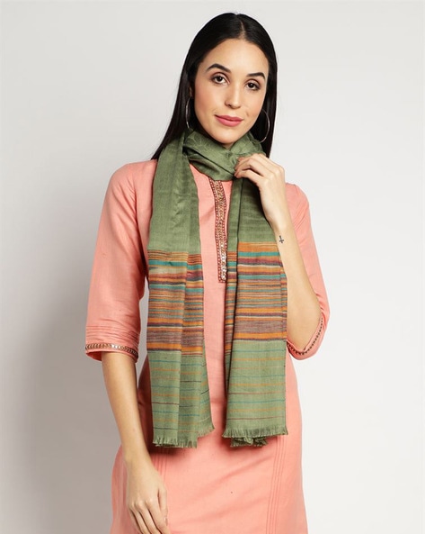 Striped Ethnic Stole Price in India
