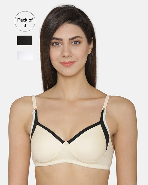 Pack of 3 Non Wired T-shirt Bra