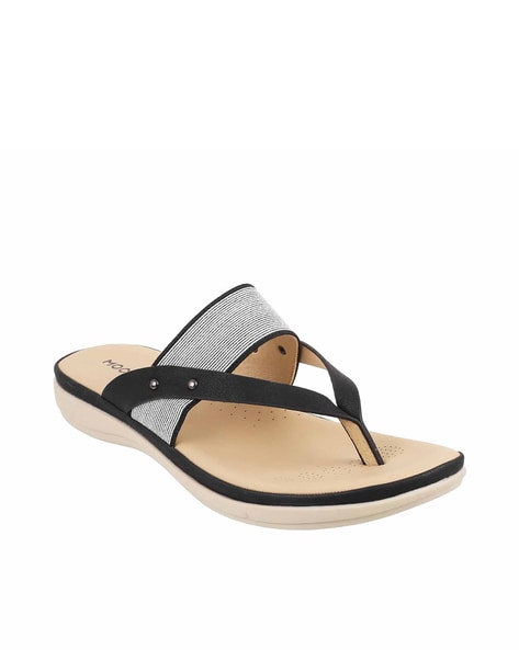 mochi dark brown thong sandals