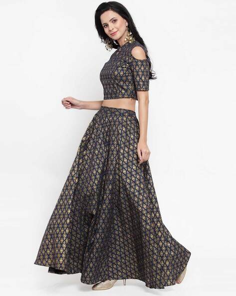Shop for Open Sleeve - Cold Shoulder Lehenga Choli and Wedding Clothes  Online