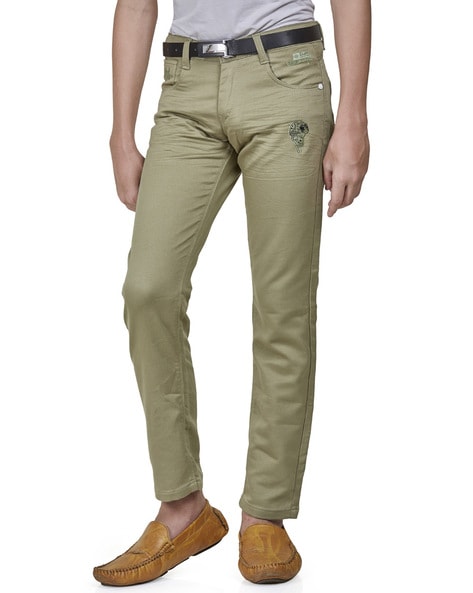 Flat-Front Slim Fit Trousers