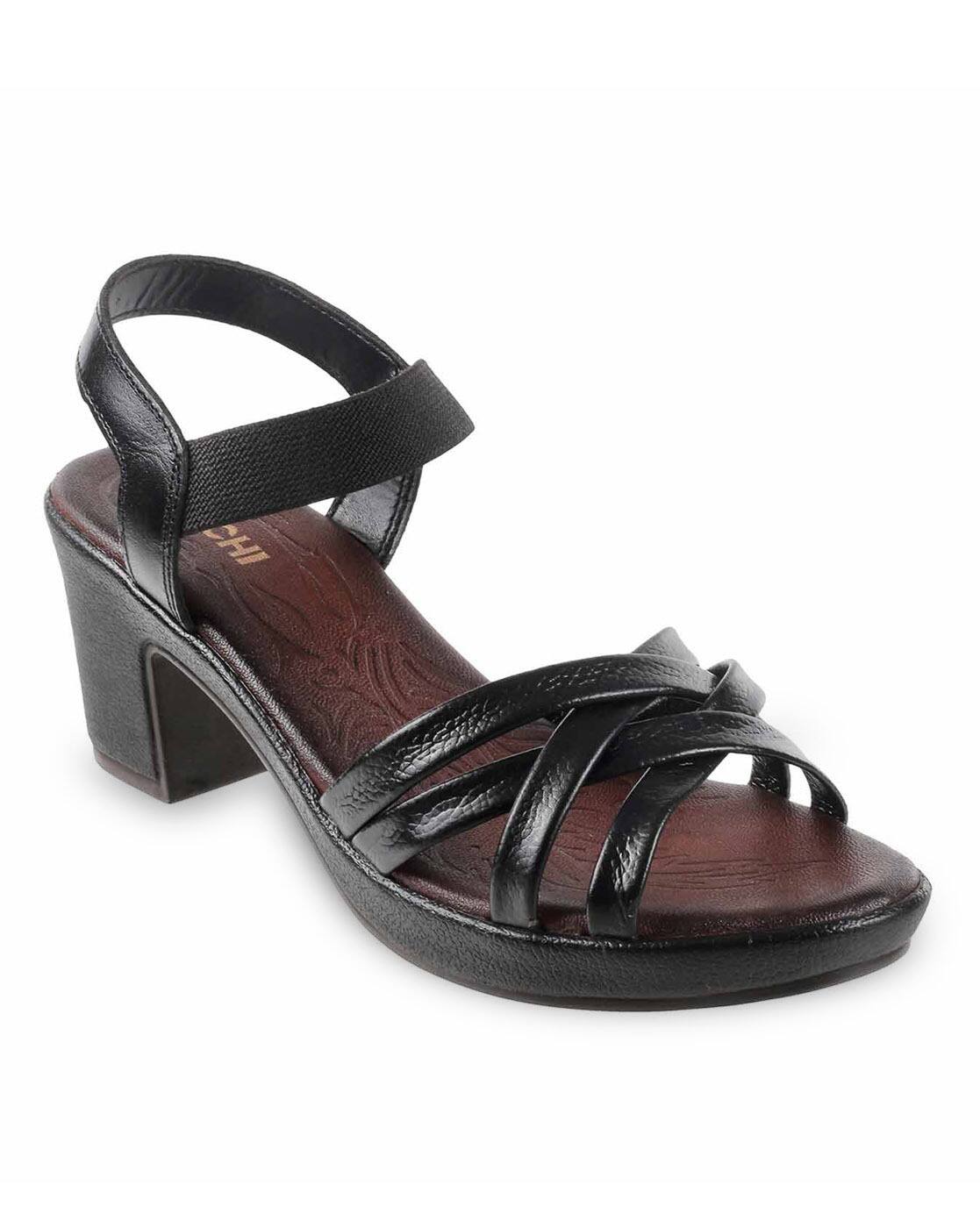 open toe ankle strap platform chunky heeled sandals