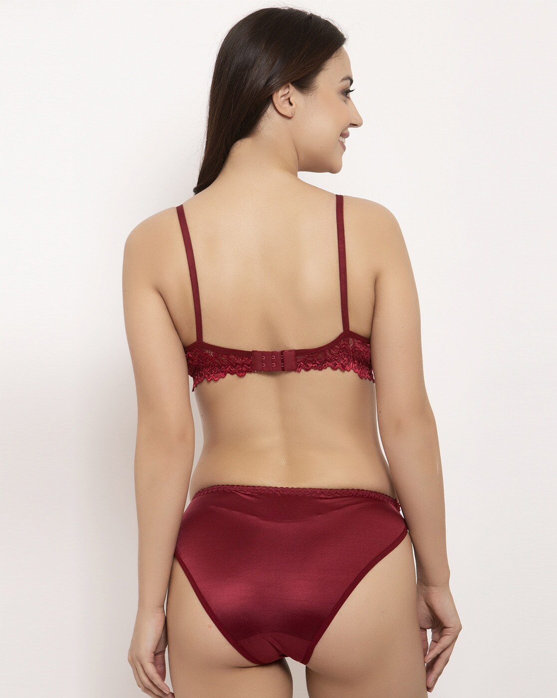 Buy Maroon Lingerie Sets for Women by GRACIT Online