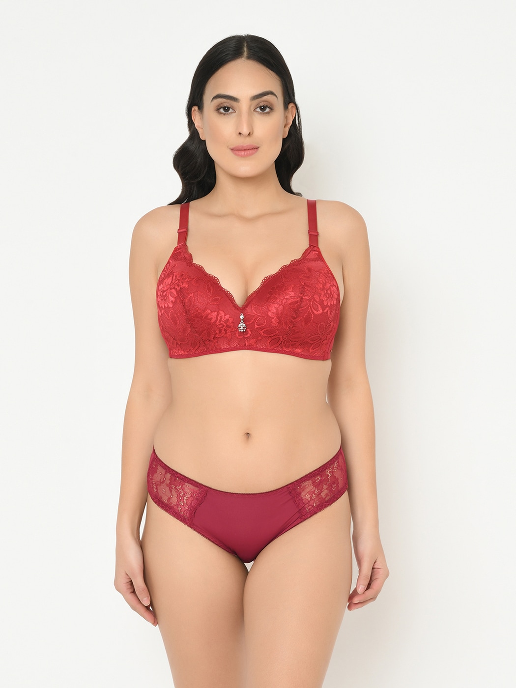 Buy Red Bras for Women by Curvy Love Online