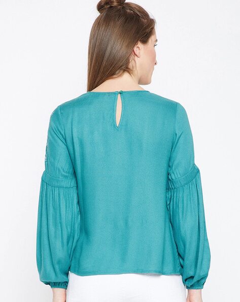 Buy Teal Blue Tops for Women by Rare Online