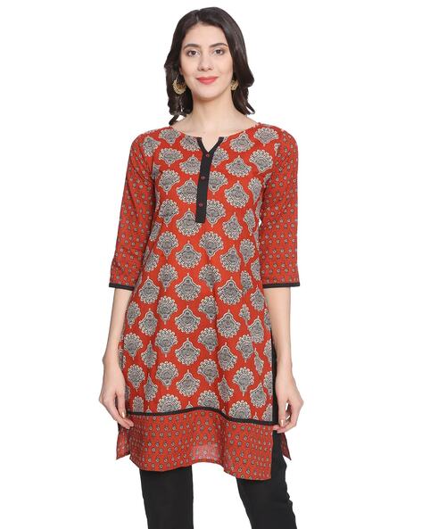 Buy Womens Printed Cotton Straight kurti Online In India At Discounted  Prices