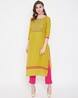 Floral Embroidered Straight Kurta Floral Embroidered Straight Kurta